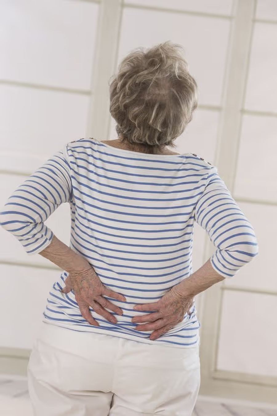 Lady with back pain