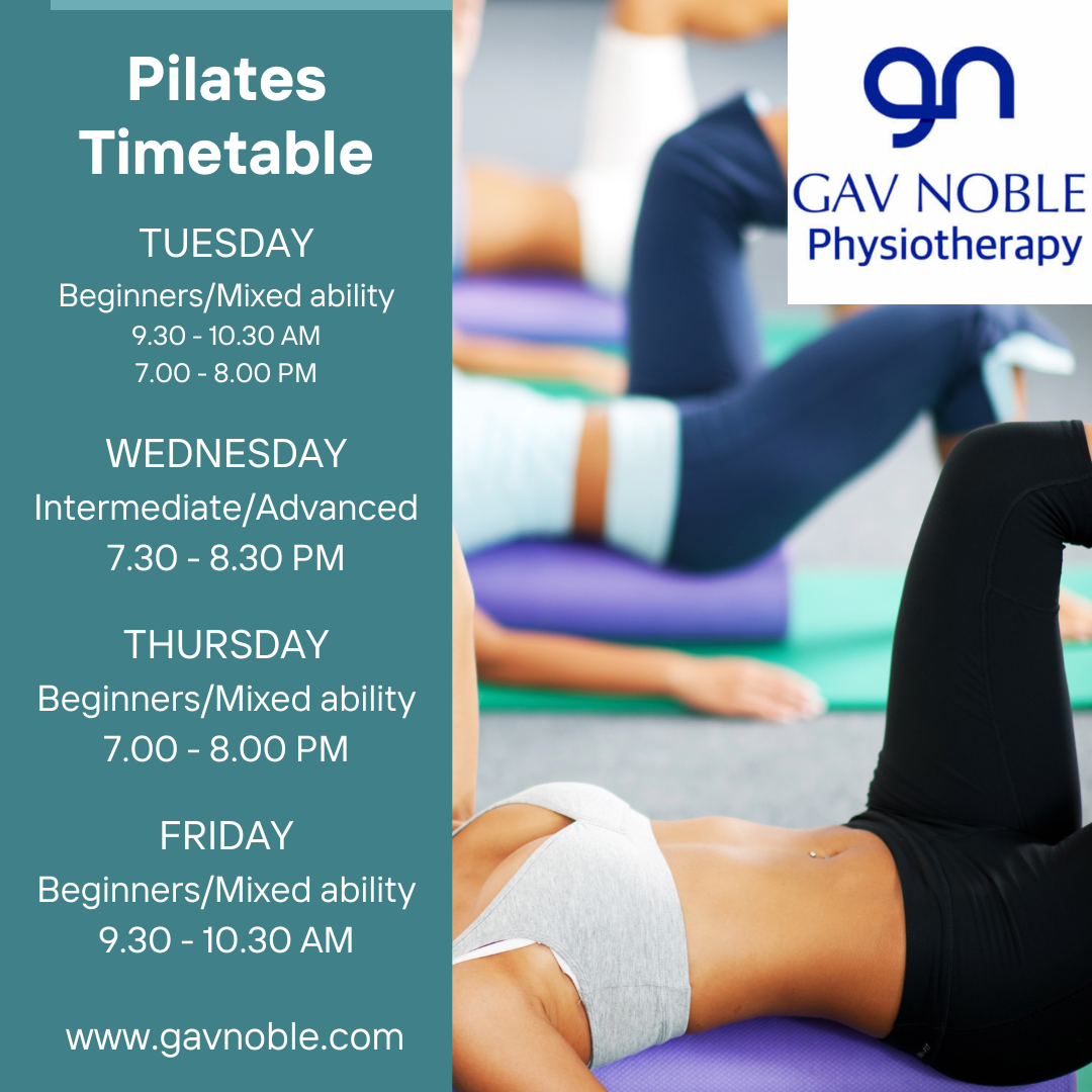 Timetable for pilates in Lisburn